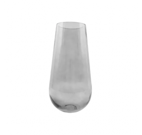 vase en verre gris Ø 17.5cm H 35cm  Point-Virgule