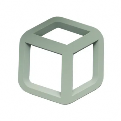 Sous-plat 3D en silicone cube vert 