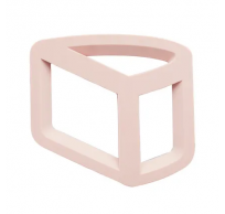 Sous-plat 3D en silicone demi-cylindre vieux rose 