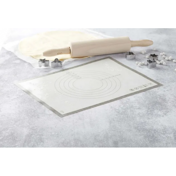 Professionele bakmat uit silicone en glasvezel wit 40x30cm 
