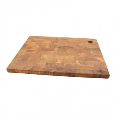 planche à découper en bois de teck recyclé 40x30x2cm  Point-Virgule