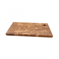 planche à découper en bois de teck recyclé 40x20x2cm Point-Virgule
