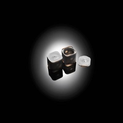 Set de 2 moules à glaçons ronds en silicone avec couvercle noir ø 6cm   Lurch