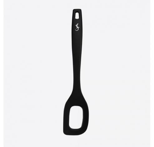 Smart Tool lepel met gat uit silicone zwart 28cm  Lurch