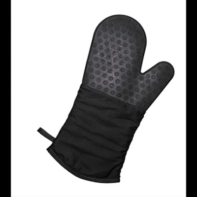 Handschoen uit katoen en silicone zwart 40cm  Lurch