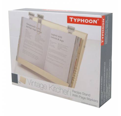 Vintage kookboekstaander vanille  Typhoon