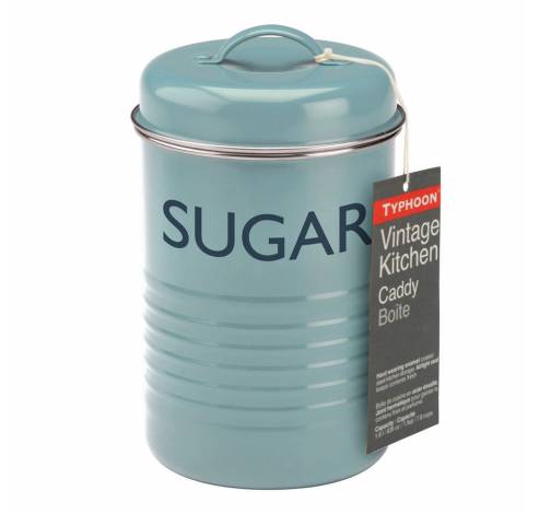 Vintage doos voor suiker vintage blauw   Typhoon