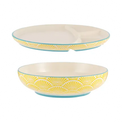 World Foods  kom met serveerbord  ø21,5cm 