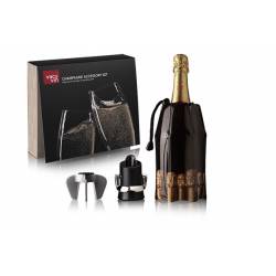 Champagne Set 3pcs - Opener Active Cooler - Save E Serve Dop 