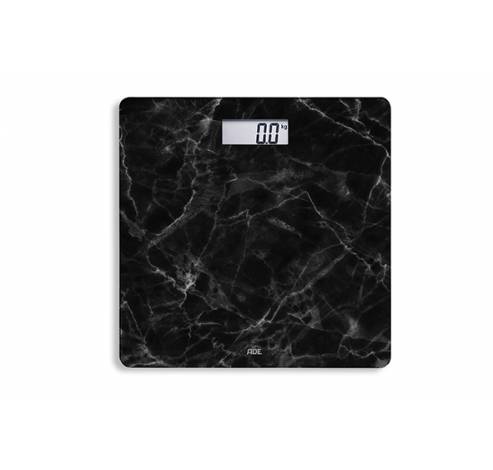 Pese-personne Digitale Aurora Marble Black 30x30cm  Incl. 1x Cr2032  ADE