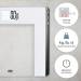 ADE Lilian Elektronische Personenweegschaal BMI calculator 180kg-50g 33x30x2,3cm ADE Lilian Elektronische Personenweegschaal BMI calculator 180kg-50g 33x30x2,3cm