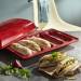 Broodbakvorm baguettes mini 39x23cm Fusain 