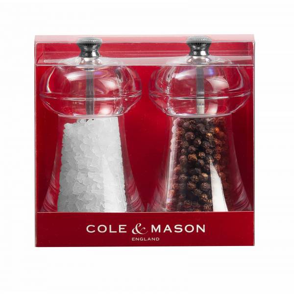 Cole & Mason Everyday Peper en Zoutmolenset in Acryl 11cm
