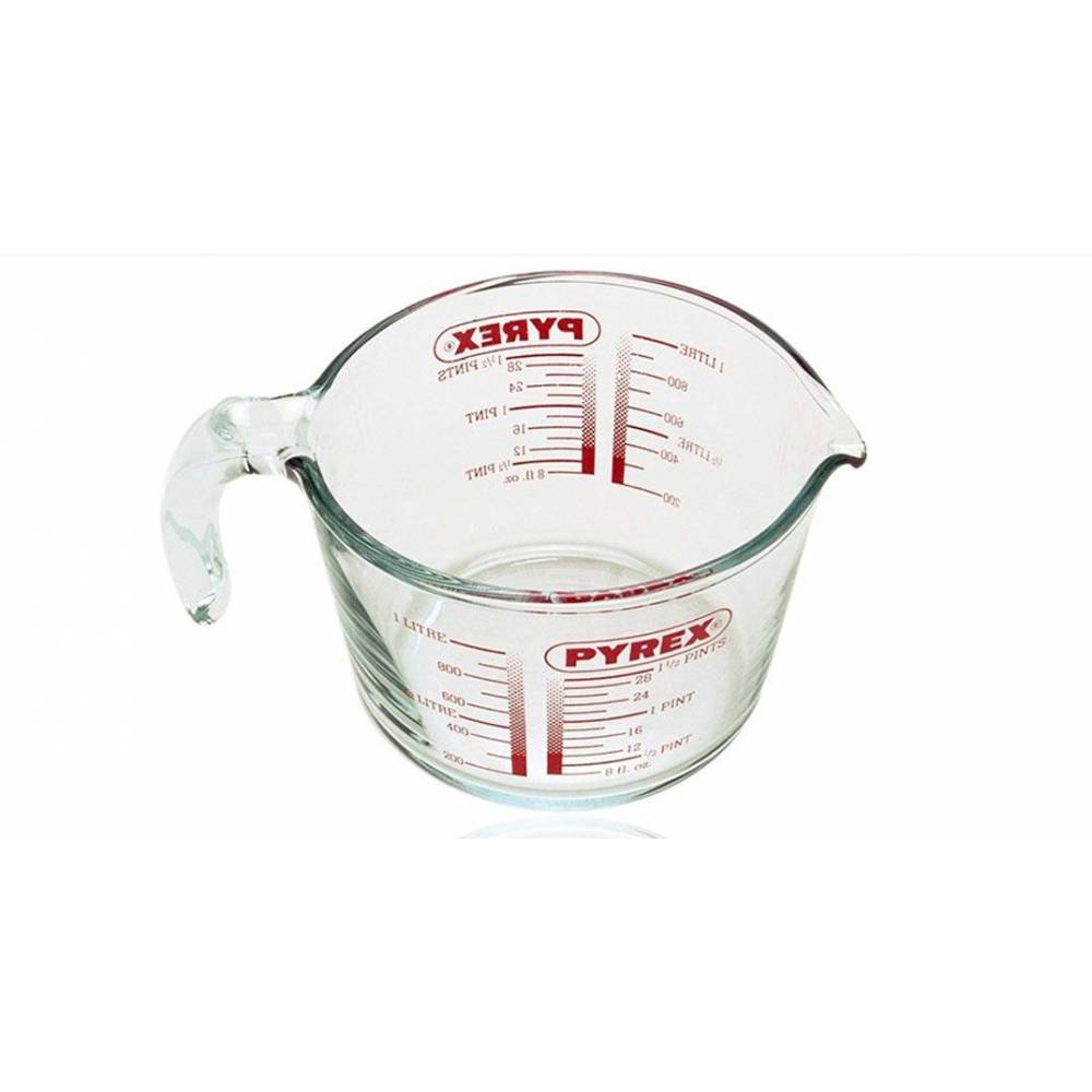 Pyrex Maatbekers Classic Maatbeker met Greep in Borosilicaatglas 1l