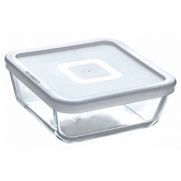 Cook & Freeze Ovenschotel Vierkant 0,85l 15x15xh12cm Met Kunststof Deksel 