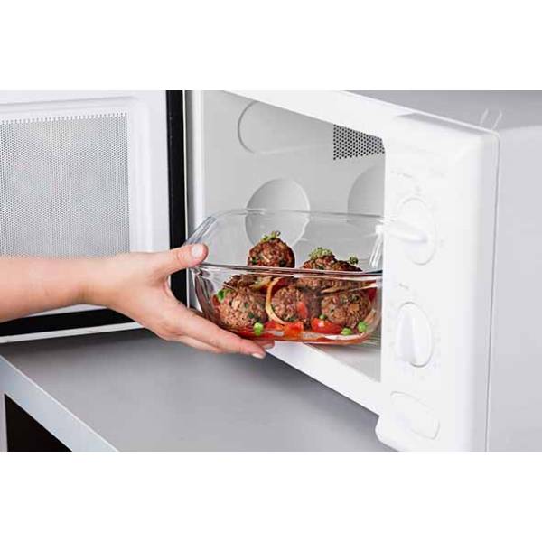 Cook & Go Ovenschotel Vierkant 1,9l 21x21xh8cm Met Kunststof Deksel 