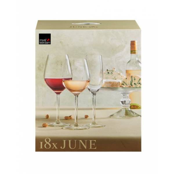 Juni 18-delige Set Wijn- en Champagneglazen 