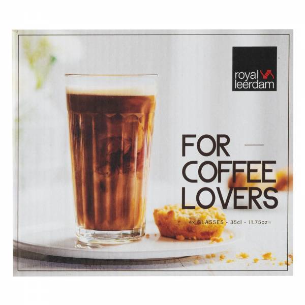 For Coffee Lovers Ice Coffee Glas 35cl Set van 4 
