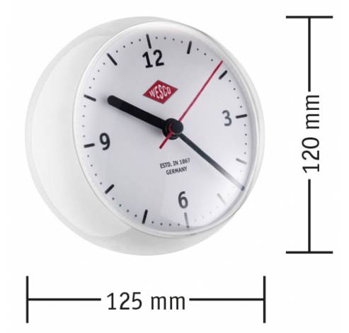 Mini Clock White  Wesco