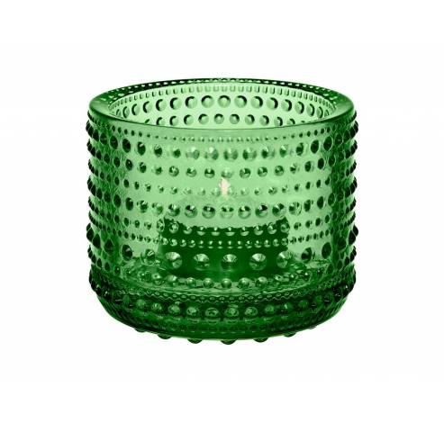 Kastehelmi  teal.candleh. 64mm green  Iittala