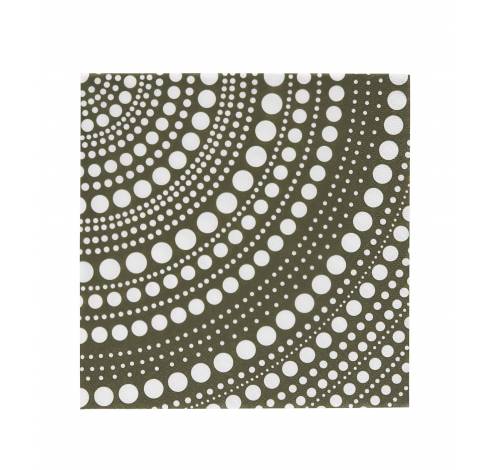 Kastehelmi paper napkin 33cm moss green  Iittala