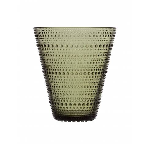 Kastehelmi vase 154mm moss green  Iittala