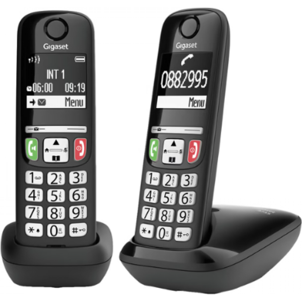 Gigaset Draagbare telefoon (DECT) A735 duo black