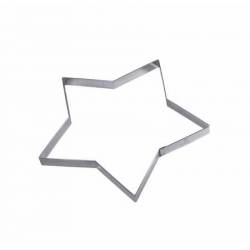 Gobel Uitduwvorm ster inox 15cm h1,5cm 