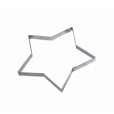 Uitduwvorm ster inox 15cm h1,5cm 