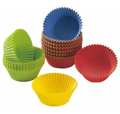 150 Gekleurde Papieren Bakvormpjes  Kaiser
