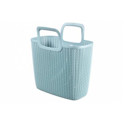 Knit Lily Shopping Bag Misty Blue 41x20x45cm  Curver