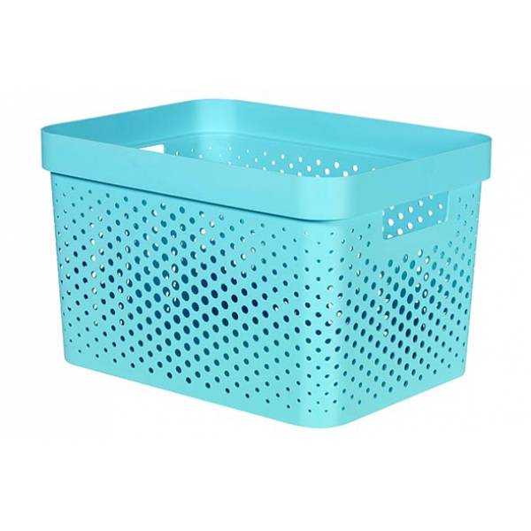 Curver Infinity Box 17l Dots Blauw 36x27xh22cm 