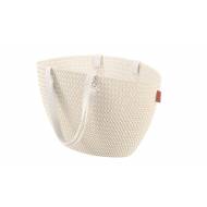 Knit Emily Shopping Basket Oasis White 50x24xh30 