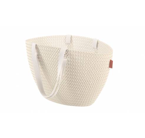 Knit Emily Shopping Basket Oasis White 50x24xh30  Curver