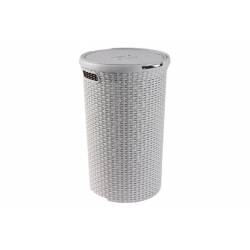 Curver NATURAL STYLE WASBOX ROND LICHTGRIJS 48L 