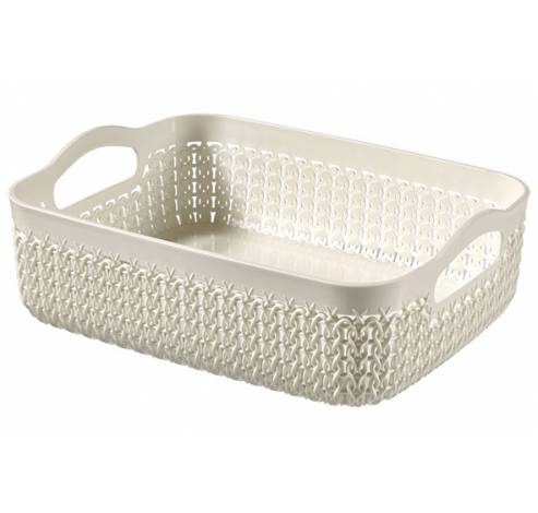 KNIT TRAY VIERKANT 2.8L OASIS WHITE 23X  Curver