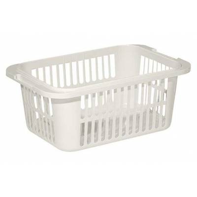 Lingo Panier A Linge Blanc 55l 66,5x43,5xh38cm  Curver