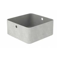 Beton Opbergbox L 8.5l Vierkant Kunststof 28x28x12cm 