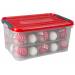 Handy Plus Kerstbox 50l 60x40xh29cm Rood Deksel + Tussenkarton 