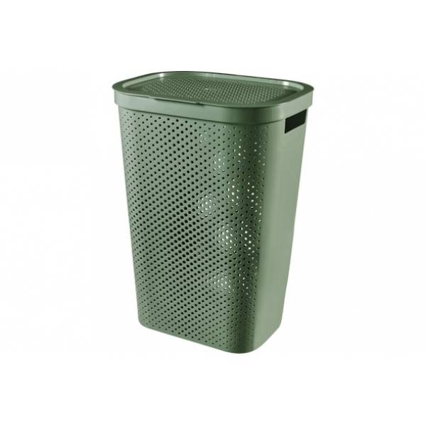 Infinity Recycled Wasbox Dots 60l Groen 44x35xh60cm 