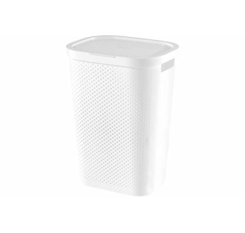 Infinity Recycled Wasbox Dots 60l Wit 44x35xh60cm  Curver