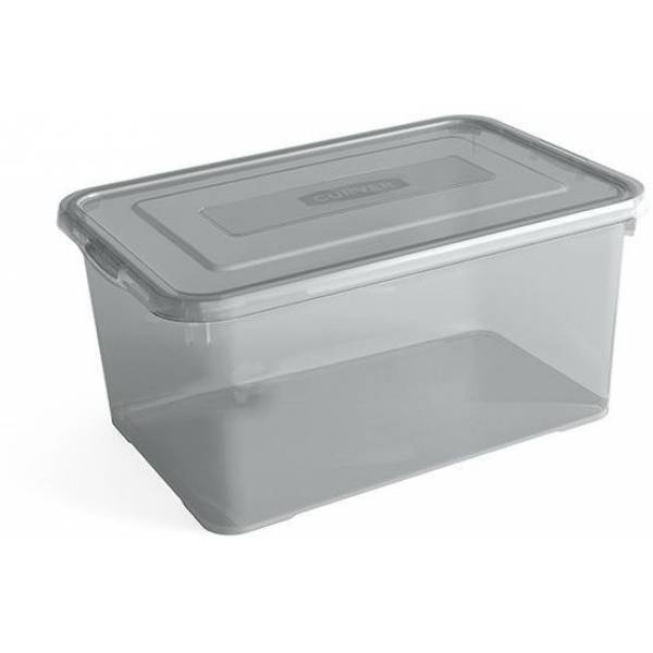 Handy Box 50l 60x40xh28cm Smokey Grijs Transparant 