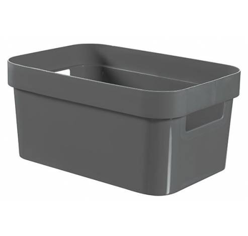 Infinity Recycled Box 4.5l Donkergrijs 26x17,5xh12,3cm  Curver