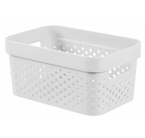 Infinity Recycled Box 4,5l Dots Wit 26x17.5xh12,3cm  Curver