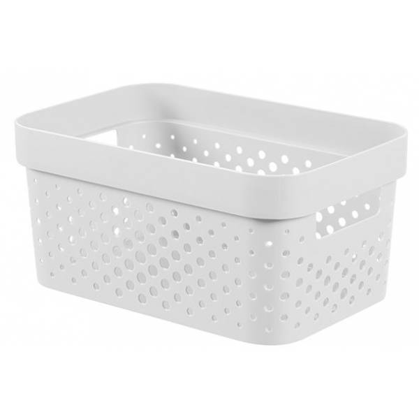 Curver Infinity Recycled Box 4,5l Dots Wit 26x17.5xh12,3cm