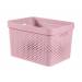 Infinity Recycled Box 17l Dots Roze 35.5x26.2xh21.9cm 