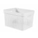 Infinity Recycled Box 17l Dots Wit 35.5x26.2xh21.9cm 