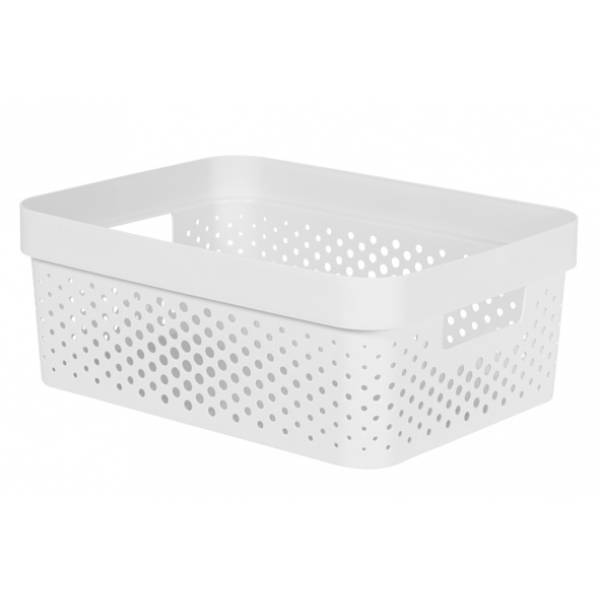 Infinity Recycled Box 11l Dots Wit 35.6x26.6xh13.6cm 