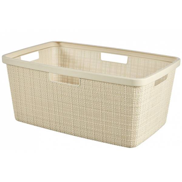 Jute Wasmand Wit 46l 59.4x39.4xh25.5cm Wit 