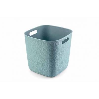 Softex Panier De Rangement Cube 15l Teal Blue 27,9x27,9xh26,9cm 